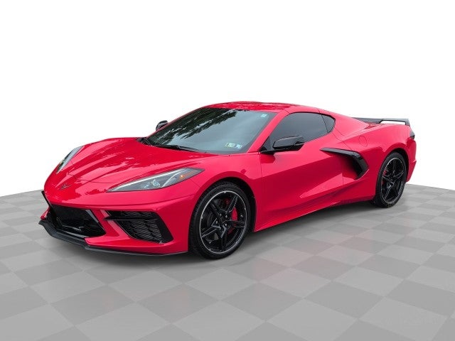 2021 Chevrolet Corvette Stingray 1LT in Torch Red — front three-quarter view