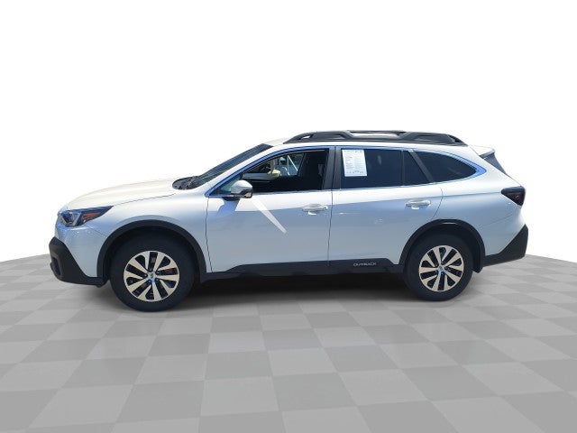 2022 Subaru Outback Premium in White — front three-quarter view